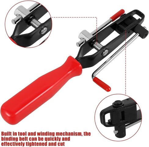 مجموعة كماشة مشبك الحذاء CV المكونة من قطعتين، مجموعة أدوات ربط السيارة شديدة التحمل مع قاطع، كماشة ربط حذاء الأذن الاحترافية، كماشة محور خرطوم السيارة المحمولة لصيانة السيارات in Kuwait