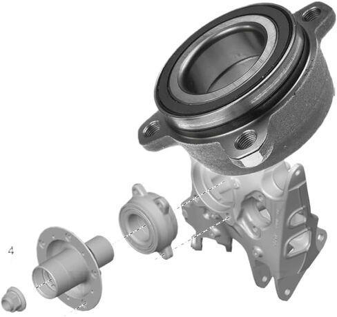 Front Wheel Steering Knuckle Bearing 95833158300 Compatible With 92A 2011 2012 2013 in Saudi Arabia