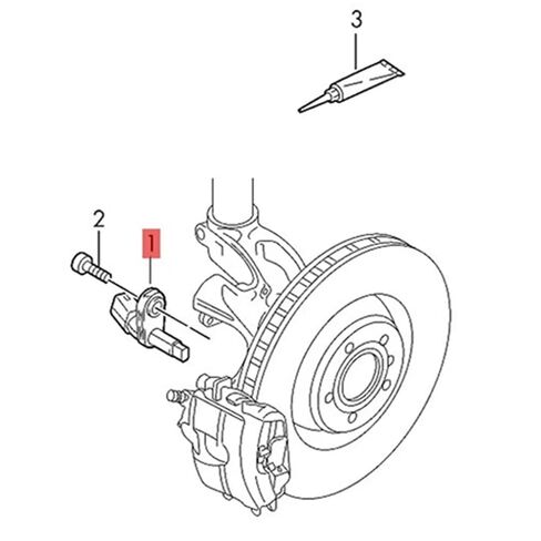 WHT003857A Grey Front Left ABS Speed Sensor WHT003857A 1Pcs in Kuwait