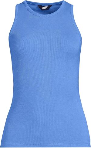 Lands' End Women's Drapey Rib Skimming Tank Top Shirt in Saudi Arabia