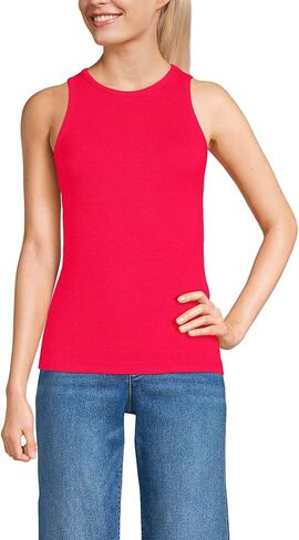 Lands' End Women's Drapey Rib Skimming Tank Top Shirt in Saudi Arabia