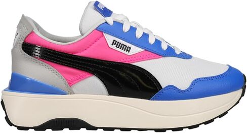 PUMA Kids Girls Cruise Rider Silky Sneakers Shoes Casual - Blue, White in Saudi Arabia