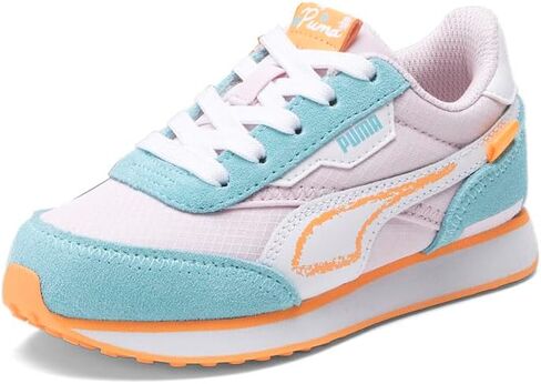 حذاء رياضي كاجوال برباط من PUMA Kids Girls Future Rider Spring Sketchbook - وردي in Saudi Arabia