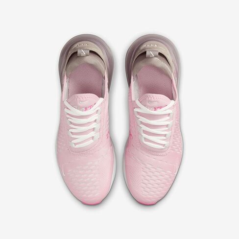 حذاء Nike Air Max 270 للأطفال الكبار (IB4435-663، إسفنج وردي/رمادي جامعي/بنفسجي بلاتيني/أبيض ساميت) مقاس 4.5 in Saudi Arabia