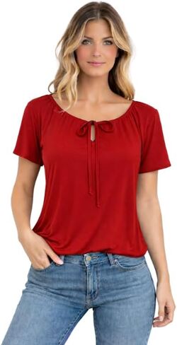 سترة نسائية من Star Vixen بأكمام قصيرة/مشقوقة وربطة عنق على شكل فتحة مفتاح in Kuwait