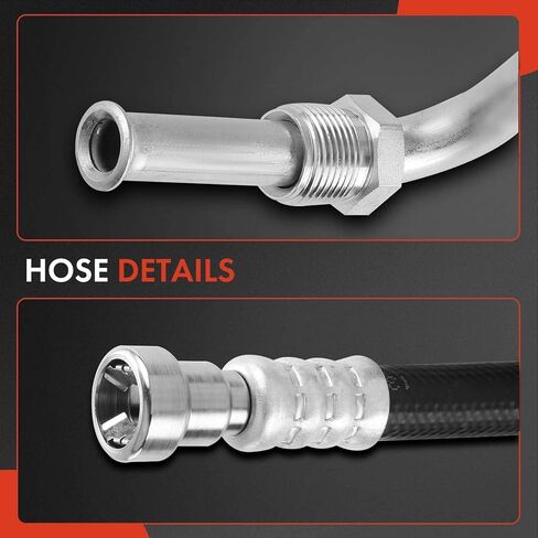 A-Premium Automatic Transmission Oil Cooler Line Hose Assembly Compatible with Dodge - 2005-2009 - Ram 2500, Ram 3500, 5.9L 6.7L, Diesel in Saudi Arabia
