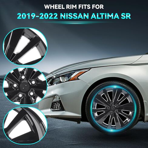New 19 Inch 19x8 Inch Premium Aluminum Alloy Wheel Rim Fits For 2019 2020 2021 2022 Nissan Altima SR, ALY62785U46N, Direct Fit Rims and OE Stock in Kuwait