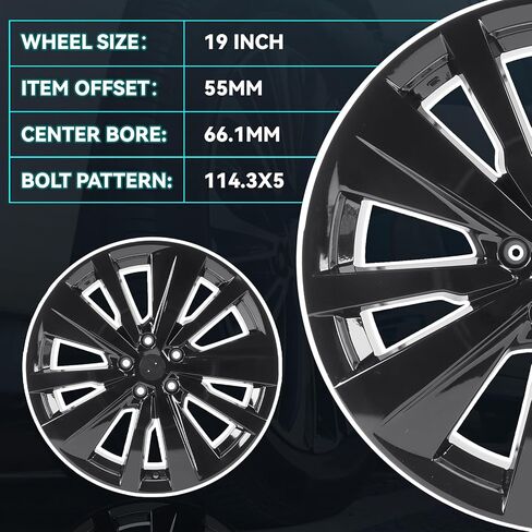 New 19 Inch 19x8 Inch Premium Aluminum Alloy Wheel Rim Fits For 2019 2020 2021 2022 Nissan Altima SR, ALY62785U46N, Direct Fit Rims and OE Stock in Kuwait