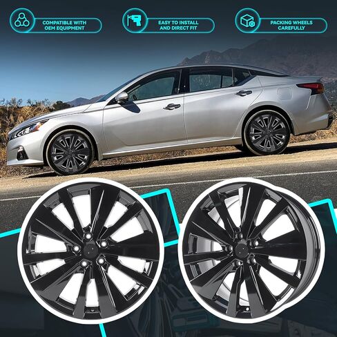 New 19 Inch 19x8 Inch Premium Aluminum Alloy Wheel Rim Fits For 2019 2020 2021 2022 Nissan Altima SR, ALY62785U46N, Direct Fit Rims and OE Stock in Kuwait