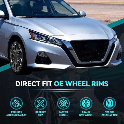 New 19 Inch 19x8 Inch Premium Aluminum Alloy Wheel Rim Fits For 2019 2020 2021 2022 Nissan Altima SR, ALY62785U46N, Direct Fit Rims and OE Stock in Kuwait