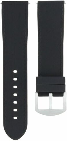 Ewatchparts 23mm Rubber Silicone Strap Watch Band Compatible With U-Boat Flight Deck U-7750/43 Black in Saudi Arabia