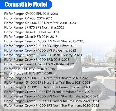 مضخة سائل غسيل الزجاج الأمامي متوافقة مع 2014-2024 Polaris Ranger XP 900 EPS، للطاقم XP 1000 EPS، للديزل HST Deluxe، للطاقم SP 570 EPS NorthStar، استبدال 12 فولت 2205140 in Saudi Arabia