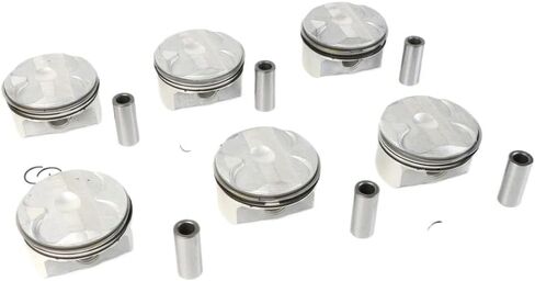 مجموعة مكبس وحلقة محرك 6 قطع Φ82mm CR 11 إلى 1 11257612982 11257561848 متوافق مع E60 E90 E92 323i 525i X1 X3 X4 N52B25 2.5 in Kuwait