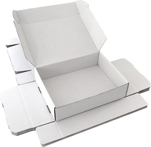 7x5x2 Inch Small Shipping Boxes 50-Pack, White Corrugated Cardboard Mailer Boxes for Mailing & Packaging, Gifts, DIY Crafts, Ecommerce, Small Business in Saudi Arabia