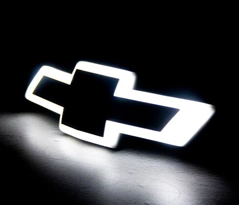 2016–2018 Chevy Silverado LED Lighted Front Grille Emblem Black Finish in Saudi Arabia