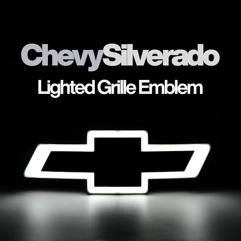 2016–2018 Chevy Silverado LED Lighted Front Grille Emblem Black Finish in Saudi Arabia