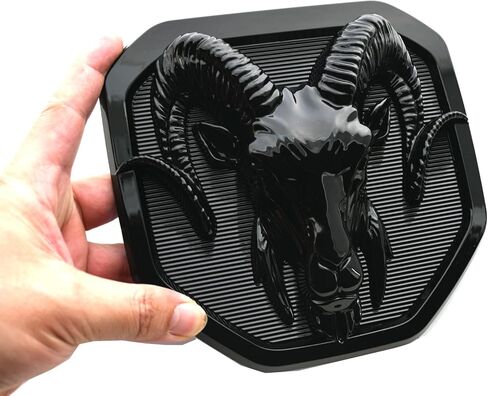 1 قطعة شعار الباب الخلفي المخصص متوافق مع Ram 1500 2500 3500 2019-2023 جديد (أسود) in Kuwait
