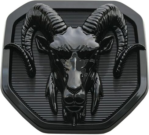 1 قطعة شعار الباب الخلفي المخصص متوافق مع Ram 1500 2500 3500 2019-2023 جديد (أسود) in Kuwait