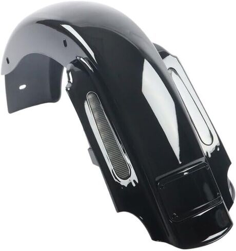 For 1993-2008 Harley Touring CVO 4'' Stretched Extended LED Rear Fender No Block Vivid Black Fit For Street Glide/Road Glide/Road King/Ultra Classic 1993-2008 Harley Touring in Saudi Arabia