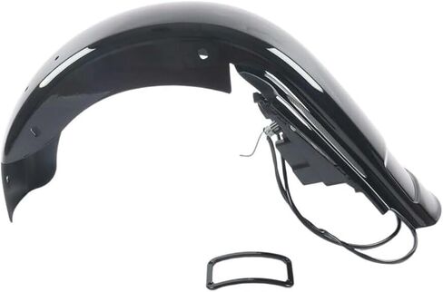 For 1993-2008 Harley Touring CVO 4'' Stretched Extended LED Rear Fender No Block Vivid Black Fit For Street Glide/Road Glide/Road King/Ultra Classic 1993-2008 Harley Touring in Saudi Arabia