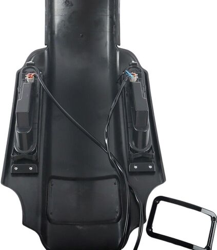 For 1993-2008 Harley Touring CVO 4'' Stretched Extended LED Rear Fender No Block Vivid Black Fit For Street Glide/Road Glide/Road King/Ultra Classic 1993-2008 Harley Touring in Saudi Arabia