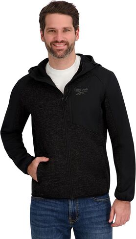 Reebok Men's Full Zip Hooded Sweater Fleece Jacket in Saudi Arabia