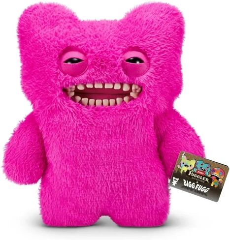 ZURU Fugglers Bigg Fuggs - Big Funny Ugly Monster Plush - 17 inches (Mr Buttons (Pink)) in Saudi Arabia