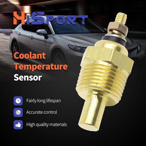 HiSport 3/8 بوصة - مستشعر درجة حرارة الماء للمحرك 18 NPT - متوافق مع Mercruiser OMC فولفو Penta يستبدل 806490T 3853787 in Saudi Arabia
