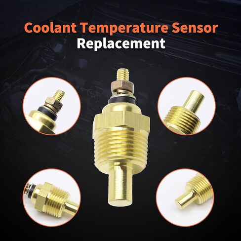 HiSport 3/8 بوصة - مستشعر درجة حرارة الماء للمحرك 18 NPT - متوافق مع Mercruiser OMC فولفو Penta يستبدل 806490T 3853787 in Saudi Arabia