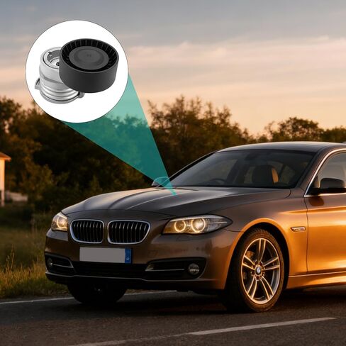 11287549873 مجموعة شداد الحزام مع بكرة لسيارات BMW 550i 2011-2016,550i GT 2010-2015,650i 2012-2018,650i xDrive 750i 750Li 760Li M5 X5 X6 M6 M6 Gran Coupe 3.0L 4.4L 6.6 لتر V8 V12 in Saudi Arabia