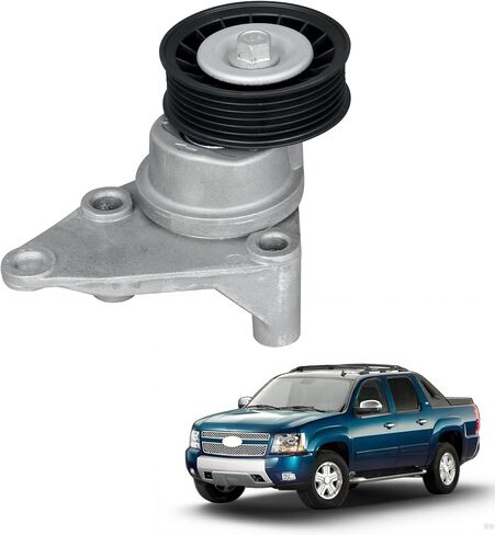12554027 Drive Belt Tensioner Assembly w/Pulley Compatible with Chevrolet Silverado Avalanche Tiltmaster, GMC Envoy Sierra Yukon XL, Cadillac Escalade Replace OE 38158 12580162 12609719 in Saudi Arabia