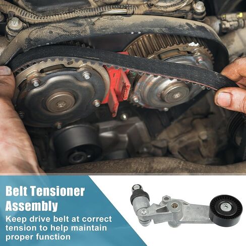 X AUTOHAUX Belt Tensioner Pulley Assembly No.19205431/1662022012/1662022013 for Toyota Corolla 1998-2008 for Toyota Celica 2000-2005 Serpentine Tensioner in Saudi Arabia