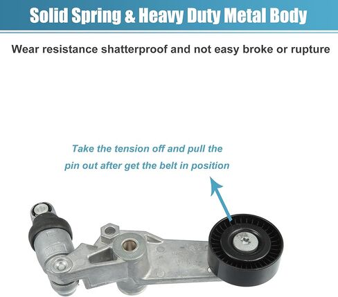 X AUTOHAUX Belt Tensioner Pulley Assembly No.19205431/1662022012/1662022013 for Toyota Corolla 1998-2008 for Toyota Celica 2000-2005 Serpentine Tensioner in Saudi Arabia