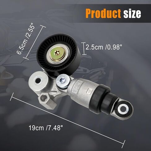 مجموعة شداد الحزام مع بكرة مناسبة لـ 2004-2024 Mazda 3 2013-2024 CX-5 CX-50 2003-2019 Mazda 6 2016-2022 Mx-5 Miata 2016-2023 CX-9 2016-2021 CX-3 2022-2024 CX-30 2.0L 2.5L استبدال PE7W-15-980 in Saudi Arabia