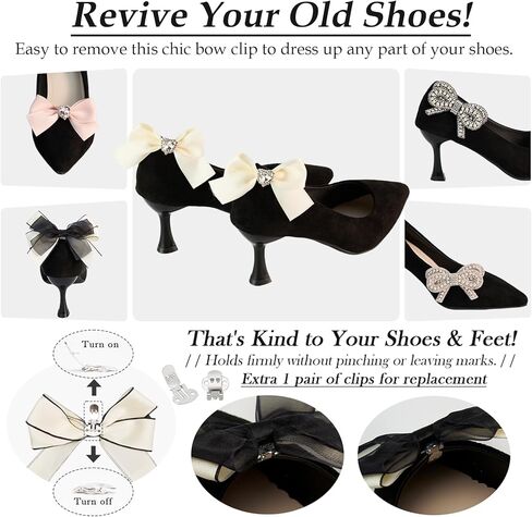 10 قطع من مشابك الأحذية للنساء من حجر الراين والكريستال ومشابك الأحذية وإكسسوارات الأحذية ومشابك تزيين الأحذية ومشابك الأحذية ودبابيس المجوهرات ومشابك الأحذية in Kuwait