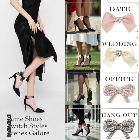 10 قطع من مشابك الأحذية للنساء من حجر الراين والكريستال ومشابك الأحذية وإكسسوارات الأحذية ومشابك تزيين الأحذية ومشابك الأحذية ودبابيس المجوهرات ومشابك الأحذية in Kuwait