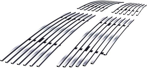 APS Compatible with Ram 2500 3500 2013-2018 Honeycomb Style Main Upper Stainless Steel Black 8x6 Horizontal Billet Front Grill Grille Insert D66331J in Saudi Arabia
