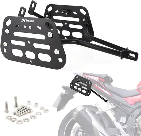 رفوف دعم Xitomer مناسبة لـ CB500 Hornet 2024-2025، CB500F CBR500R 2019-2024 رف أمتعة الدراجة النارية رفوف السلة الجانبية in Saudi Arabia