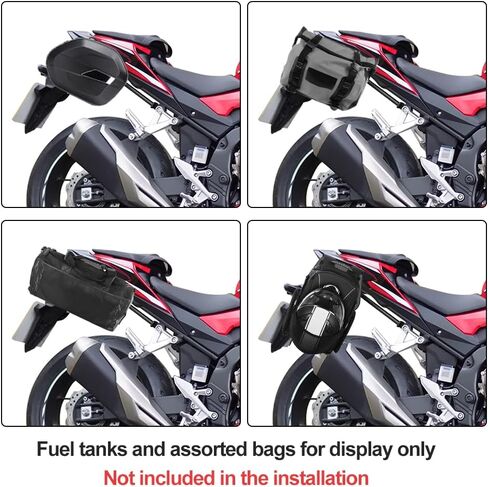 رفوف دعم Xitomer مناسبة لـ CB500 Hornet 2024-2025، CB500F CBR500R 2019-2024 رف أمتعة الدراجة النارية رفوف السلة الجانبية in Saudi Arabia