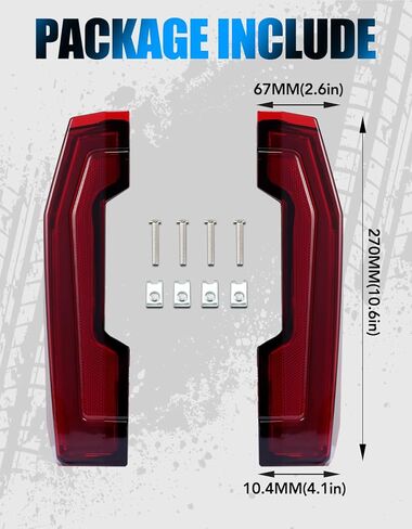 RED LED Taillights for Xpedition XP/ADV 2024+, RED Rear Lights Brake Stop Tail Lights for Polaris Expedition XP/XP 5/ADV/ADV 5 2024+ Accessories(2PCS, Replace #2416628, #2416629) in Kuwait