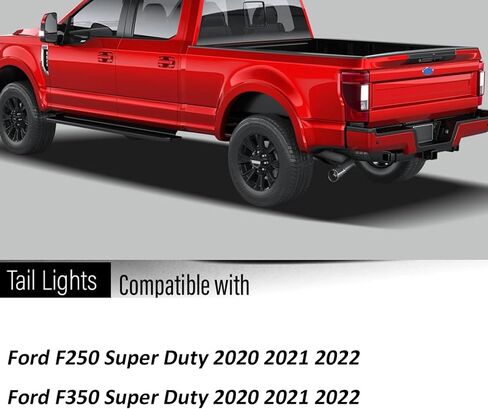 ضوء الفرامل الخلفية للجانب الأيمن للراكب متوافق مع 2020-2021 Ford F250 F350 Super Duty # LC3Z13404A، LC3Z13404D، الضوء الخلفي مع نقطة عمياء غير LED، السائق والركاب in Saudi Arabia