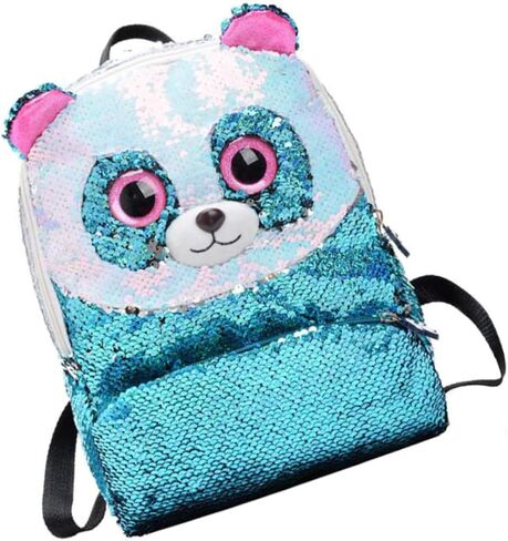 Sky Blue Mini Sequin Backpack for Kids Adorable Children's Shoulder Bag Stylish Travel Storage Bag Detachable Straps in Saudi Arabia