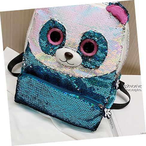 Sky Blue Mini Sequin Backpack for Kids Adorable Children's Shoulder Bag Stylish Travel Storage Bag Detachable Straps in Saudi Arabia
