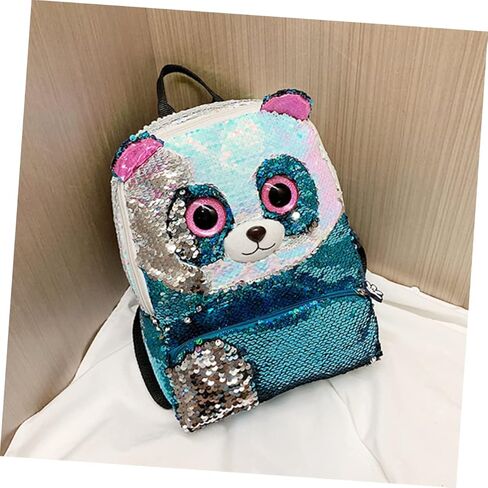 Sky Blue Mini Sequin Backpack for Kids Adorable Children's Shoulder Bag Stylish Travel Storage Bag Detachable Straps in Saudi Arabia