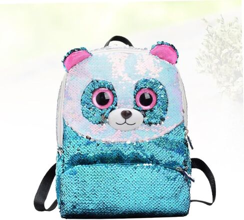 Sky Blue Mini Sequin Backpack for Kids Adorable Children's Shoulder Bag Stylish Travel Storage Bag Detachable Straps in Saudi Arabia