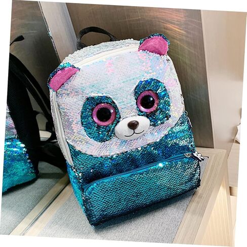 Sky Blue Mini Sequin Backpack for Kids Adorable Children's Shoulder Bag Stylish Travel Storage Bag Detachable Straps in Saudi Arabia