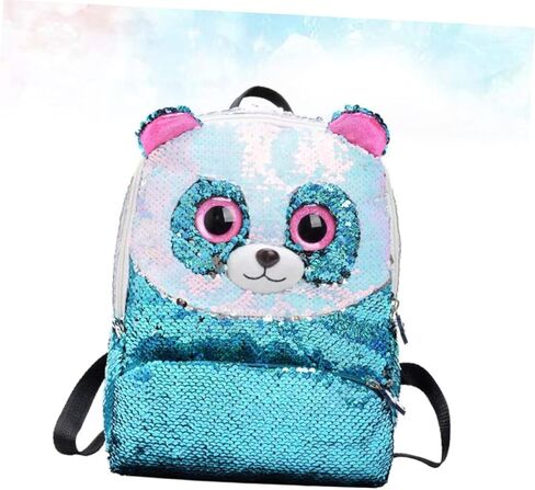Sky Blue Mini Sequin Backpack for Kids Adorable Children's Shoulder Bag Stylish Travel Storage Bag Detachable Straps in Saudi Arabia