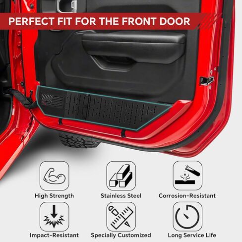 2 قطعة منظم جيب معدني للباب الأمامي متوافق مع صندوق تخزين 2018-2026 Jeep Wrangler JL JLU 4XE، 2020-2026 Gladiator JT (غير مناسب لمقاعد الطاقة) in Kuwait