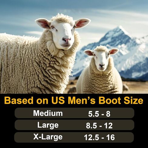 Merino Wool Work Boot Socks for Men Warm Cushioned Crew Socks Moisture-Wicking for Heavy Duty Long Shifts in Saudi Arabia