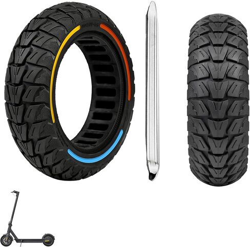 10x2.75/10x2.70-6.5 Electric Scooter Solid Tires: 70/65-6.5 Replacement Tubeless Wheel for Hover-1 Alpha& Hiboy Titan PRO& Evercross H5& Emove Cruiser& Hiboy max3& Kugoo G - Booster G2 Pro (2PCS) in Saudi Arabia
